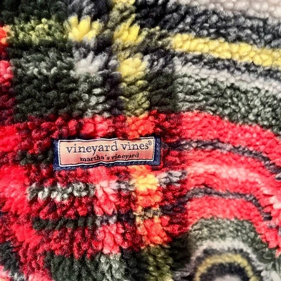 Vineyard Vines Multicolor Plaid Sherpa Hoodie - Picture 4 of 6